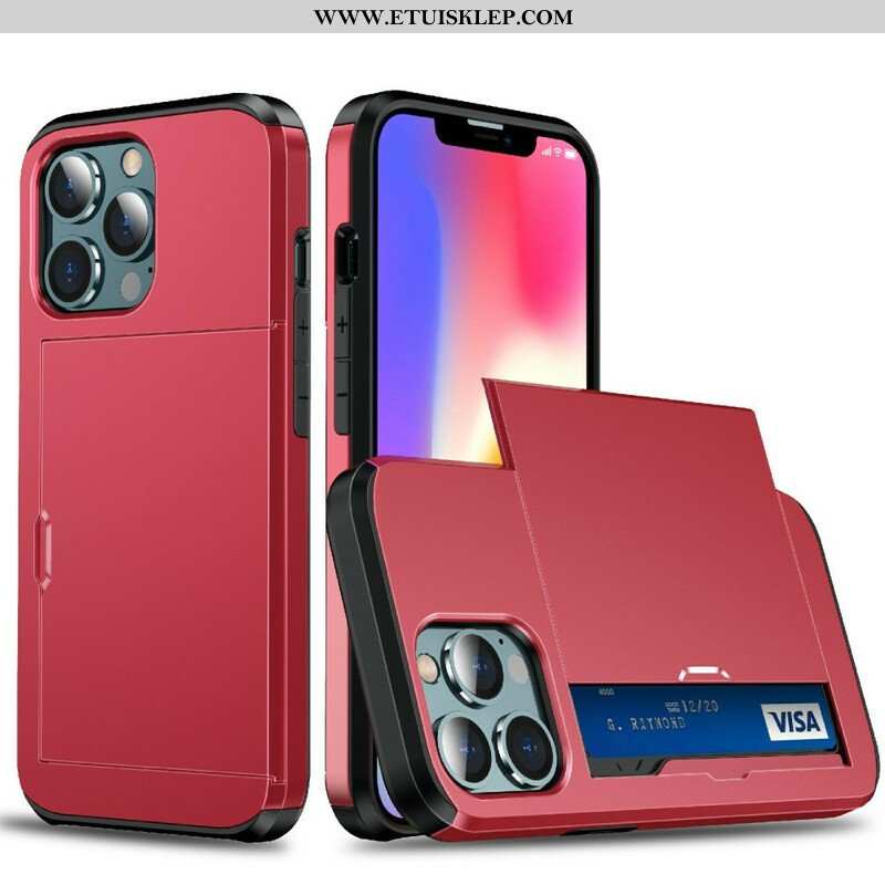 Etui do iPhone 13 Pro Max Posiadacz Karty Z Zamkiem Błyskawicznym